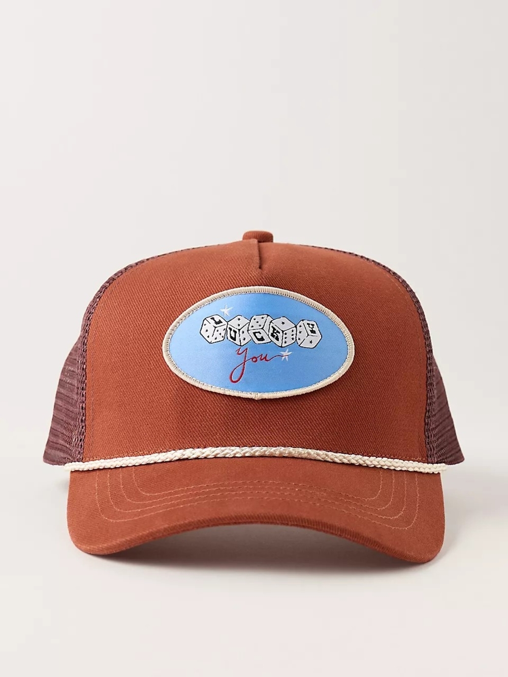Free People Understated Leather "Lucky You" Hat